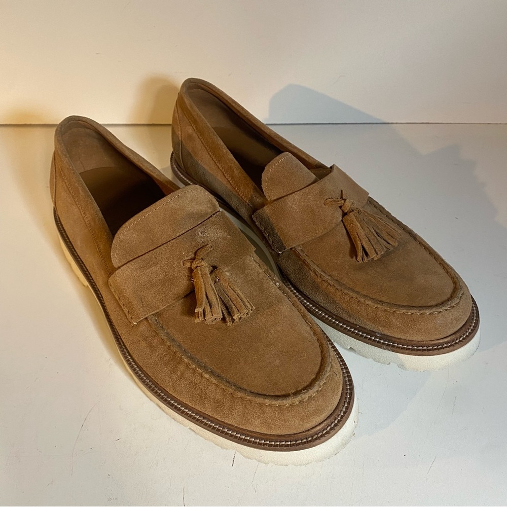 Cole Haan American Classics Tassel Golden Honey Suede Loafers Size 10 M